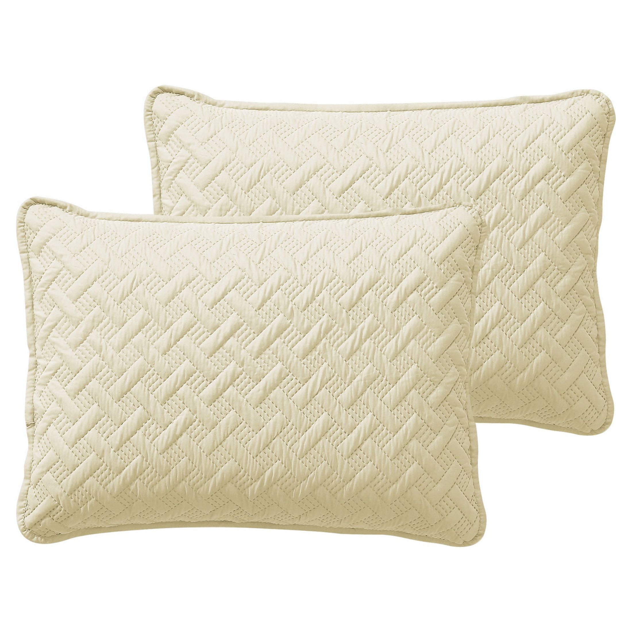 VCNY Home Nina 3-Piece Ivory Geometric Quilt Set, Full/Queen, Adult, Unisex