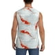 thumbnail image 4 of Fotbe Koi Fish Corals,Spring Summer Men's Camiseta sin Mangas Estampada para Hombres, Playera Casual para Gimnasio, Entrenamiento, Playa-Large, 4 of 7