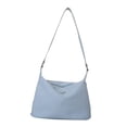 thumbnail image 4 of Bolso de hombro para mujer, bolso de hombro de nailon con cremallera, bolso de señora Azul, 4 of 9
