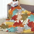 thumbnail image 6 of Pofeuu Fall Maple Leaves Print Ultra-Soft Micro Fleece Blanket,for Bed Or Sofa,All Season Throw Blankets Flannel Blanket-80"x60", 6 of 7