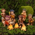 thumbnail image 2 of MasteelfCA 10 Pcs Modèle de Feu de Camp Miniature Feu Faux Résine Modèle de Feu de Camp Décoration Miniature, 2 of 8