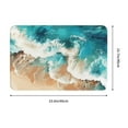 thumbnail image 3 of Balery Ocean Wave Crash Doormat, Durable Flannel Fabric, Waterproof Stain and Fade Resistant, Low Profile,Indoor Outdoor Door Mats, Easy Clean Patio Entrance Mat, 16x24in, 3 of 9