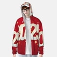 thumbnail image 2 of Fotbe Bonne Année 2025 Veste de Protection Solaire UPF 50+ pour Hommes et Femmes avec Capuche et Poches Randonnée Performance Extérieure-3TG, 2 of 7