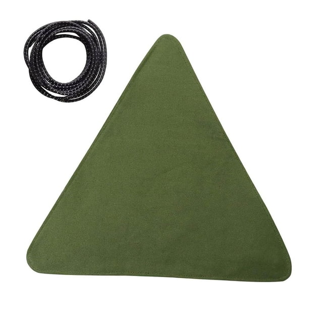 Xingzhi Tabouret Triangle en Toile pour Camping Voyage Randonnée Jardinage Sac à Dos Vert Foncé