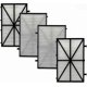 thumbnail image 1 of Set Of 4 Swimming Pool Filters 991432-r4 Compatible With Maytronics Dolphin Ultra-fine Filter Panels, 1 of 5