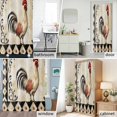 thumbnail image 6 of Rooster Floral Fabric Shower Curtain White Black Plaid Washable Shower Curtains for Bathroom, Waterproof Bath Curtain with Hooks Home Decor 36x72in, 6 of 8