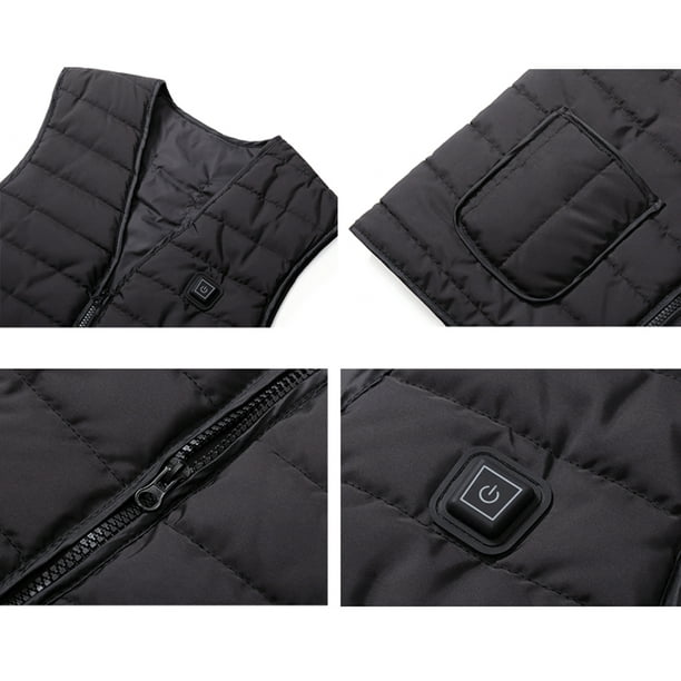 M-5XL Washable Heated Vest 13 Heating Zones Winter Sleeveless Jacket Body  Warmer