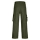 thumbnail image 5 of Pantalones largos para hombre, casuales, de moda, de color sólido, con cordón, cintura elástica y bolsillos., 5 of 8