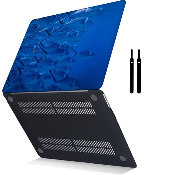 Hard Shell Case Compatible Old MacBook Pro 15"( No Touch, 2015 - 2012) Cable Tie Model A1398, No CD-ROM / USB-C QLXL0614