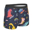 thumbnail image 3 of Junzan Cartoon Dinosaur Scooter Sport Blue Mens Underwear Boxer Briefs For Men’s - Xx-Large, 3 of 9
