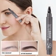 thumbnail image 4 of weibbin Four Sided Beard Brush Eyebrow Pencil Waterproof Sweat Proof Quick Drying 3ml for Grooming, 4 of 7
