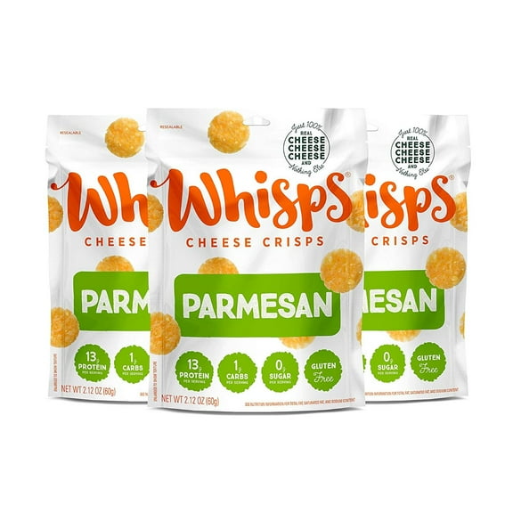 Cello Whisps Cheese Crisps - Parmesan (2.12oz) Size: 3 Bags