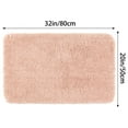 thumbnail image 6 of Unique Bargains Non-Slip Thick Microfiber Soft Plush Bathroom Mat Quick Dry Bath Rug Pink 20"x32", 6 of 7