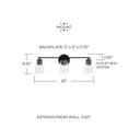 thumbnail image 3 of Capital Lighting 148631AD-537 Portman 3 Light 25" Wide Vanity Light - Brass, 3 of 7