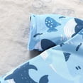 thumbnail image 5 of Lullu Newborn Boy Swimsuit Short Sleeve Rash Guard One-Piece Bathing Suit with UPF50+, 5 of 8