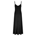 thumbnail image 6 of SMihono Summer Dresses for Women 2025 Vacation Casual Plus Size Maxi Beach Sun Dress Boho Flowy Long Suspender Sundress Black L, 6 of 7
