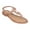 Angie Rose Gold, variant on GC Shoes Women's Jeweled T Strap Flat Sandals, Dressy Summer Ankle Buckle Flats, Comfortable Fashion Sandal, Josie/Black/7.5