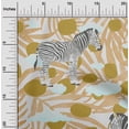 thumbnail image 2 of oneOone Cotton Flex Olive Green Fabric Tropical Animal With Plam Leaf Sewing Fabric By The Yard Printed Diy Clothing Sewing Supplies 40 Inch Wide, 2 of 4