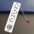 thumbnail image 3 of Boreal Craft Folding Craft Table with Storage Stainless Steel Bookmark With Meaningful Words For Self Family Friend Book Lover (with Pendant), 3 of 5