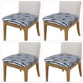 thumbnail image 2 of KLL Anchors And Steering Wheel Pattern Seat Covers for Dining Room Chairs,Washable Chair Seat Chair Covers Seat Protector-Four Pieces, 2 of 7