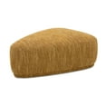 thumbnail image 4 of Pebble 44" Rounded Triangle Cocktail Ottoman Mustard Yellow, 4 of 6