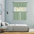 thumbnail image 5 of Green Beige Dandelion Kitchen Curtains Sets for Windows 36 Inch Length, Farmhouse Botanical Blossom Rod Pocket Window Treatments Tier Curtains and Valances Set for Bedroom/Bathroom, 5 of 8