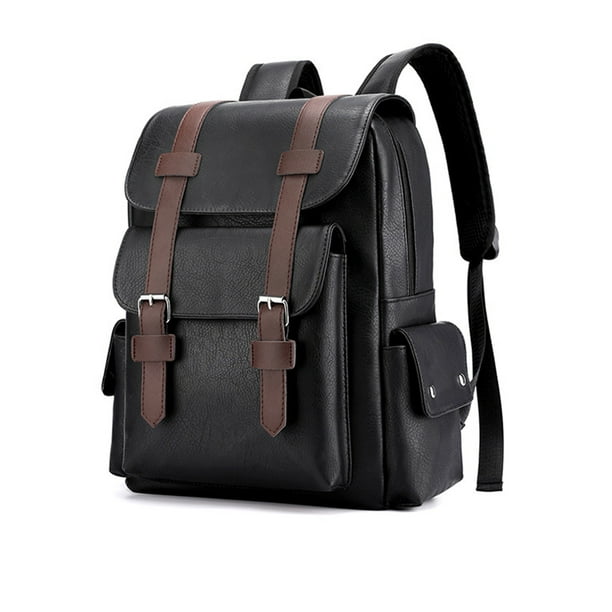 Generic Men Leather School Backpack Travel Satchel Shoulder Bag Rucksack Back To Com - Leather School Bag Satchel Generic Men Leather School Backpack Travel Satchel Shoulder Bag Rucksack Back To Com - Leather School Bag Satchel