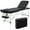 Black, variant on Topeakmart 3-Fold Adjustable Portable Massage Table with Backrest/Headrest/Armrest/Hand Pallet Black