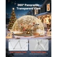 thumbnail image 2 of KFFKFF Outdoor Garden Dome Tent 9.5 x 5.7 ft Transparent Bubble Tent for 2-4 People, Weather-Resistant Greenhouse, PVC Igloo Tent for Patio, Camping, Events, 2 of 9