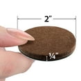 thumbnail image 4 of X-Protector 16 Heavy-Duty Felt Furniture Pads 2” Thick - Round Felt Pads for Furniture Feet - Brown, 4 of 6