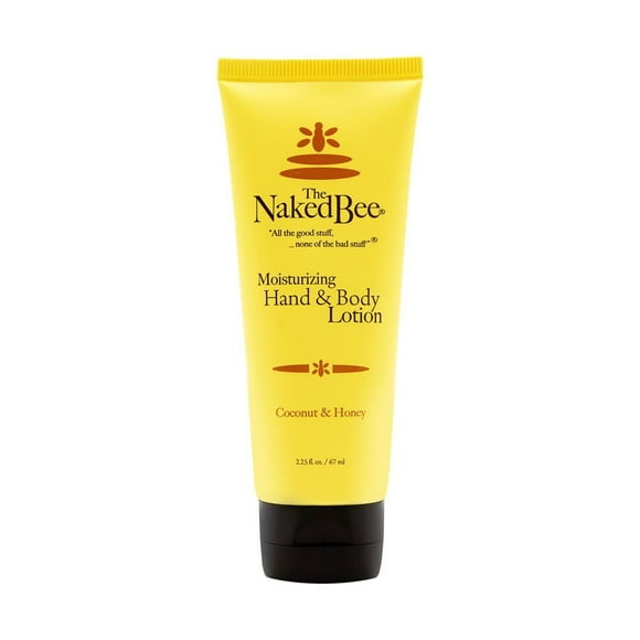 Loción corporal nutritiva The Naked Bee para todo tipo de piel (2.25 oz) Loción reponedora de humedad para piel seca con coco y miel