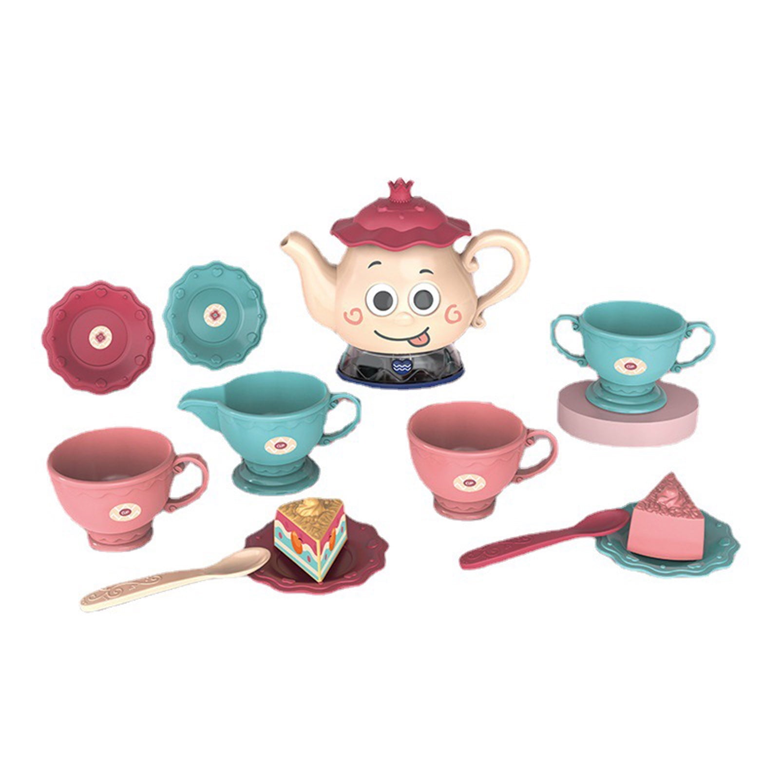 Simulation Teapots Lighting Sound Effect Roleplaying ABS Pretend Play