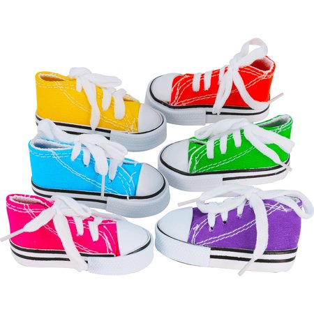 6 Mini Sneakers Colorful Cotton Shredding Parrot Parrotlet Finch Cockatoo