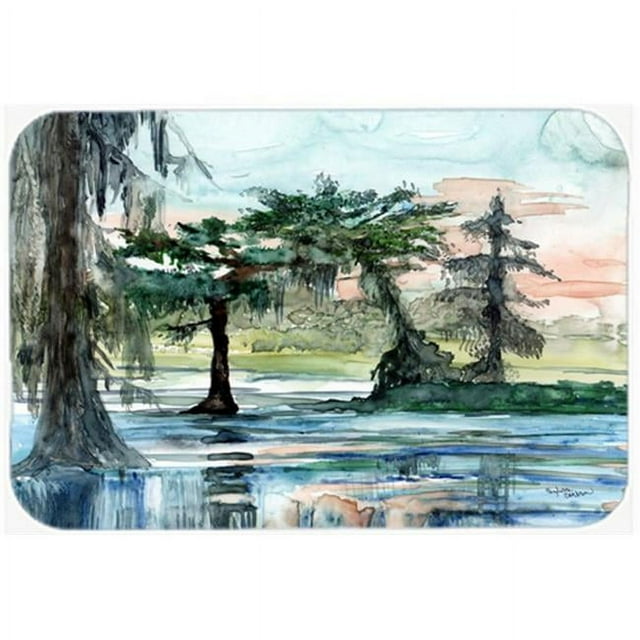 Carolines Treasures 8985LCB In the Swamp Glass Cutting Board- Large