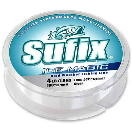 Sufix Ice Magic Fishing Line 100yds, Clear