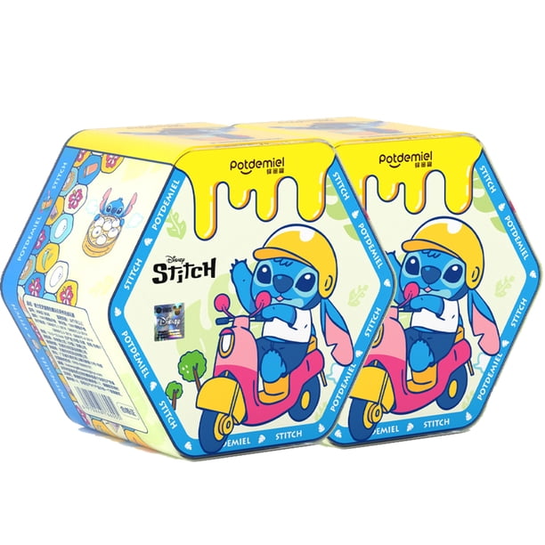 Caja sorpresa de Stitch con animación Kawaii, caja ciega, colgante, llavero de muñeco Stitch, bolso escolar, regalo para niños y niñas