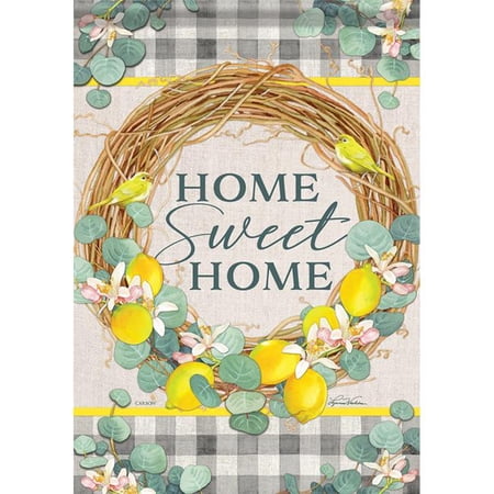 Carson 50967 Garden Flag - Grapevine & Lemons