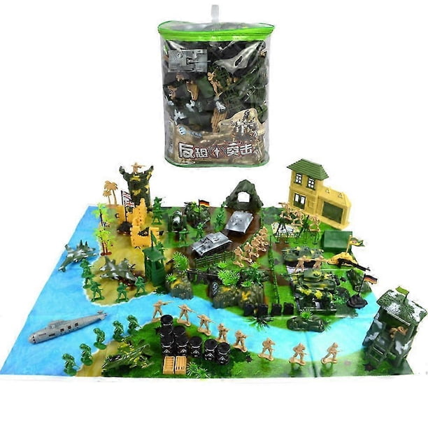 26-27 130Pcs Military Model Set Funny Sand Table Simulation Toy Soldiers Model Modern Warfare Toy