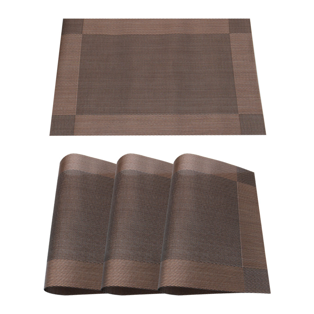 Placemats Set of 4 Washable Antislip Insulation Kitchen PVC Table Mats