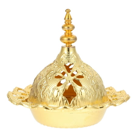 

TOYMYTOY 1Pc Middle Eastern Arab Censer Home Mini Censer Decor Desktop Aroma Stove Golden