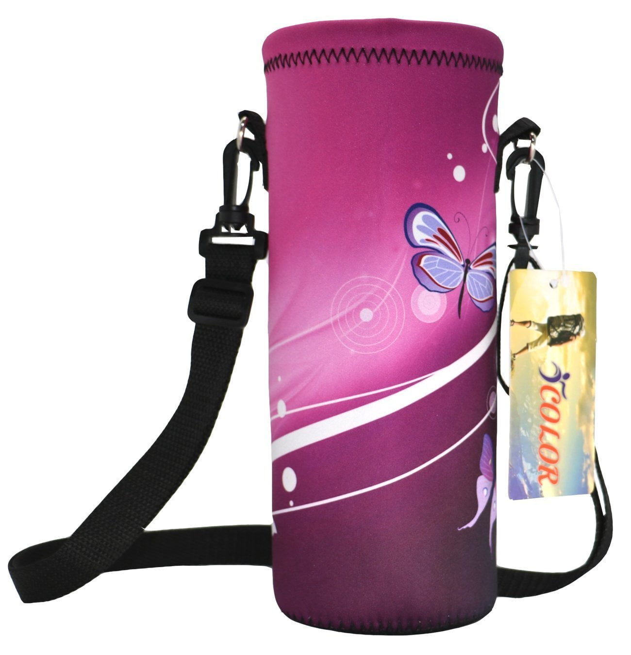 insulated lunch bag with water bottle holder