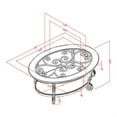 thumbnail image 7 of Furniture of America Azea Traditional Wood 1-Shelf Coffee Table in Brown Cherry, 7 of 7