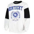 thumbnail image 2 of Women's Gameday Couture White Kentucky Wildcats It's A Vibe Dolman Pullover Sweatshirt, 2 of 3