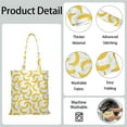 thumbnail image 5 of Cute Banana Canvas Tote Bag – Reusable Grocery Bag with Tropical Yellow Fruit Print, Kawaii Banana Illustration, Eco-Friendly Cotton Shopper for Everyday Use, 5 of 7