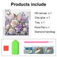 thumbnail image 4 of 5D DIY Con Forma Especial Parcial Mariposa Rosa 30x30cm, 4 of 9