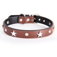 thumbnail image 1 of Dog Collar With Star Studs, Small Dog Necklace For Small Dogs, Adjustable Length For Cat Pet Collar Red M, 1 of 5