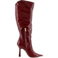 thumbnail image 6 of Sam Edelman Women's Elia Pointed Toe Knee High Boot Cabernet Red Wide Calf 8M, 6 of 6