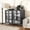 Black+Metal, variant on LHYY Record Player Stand with Storage for 500+ Albums,Mid-Century Modern Turntable Shelf Drawers Sturdy Wood Metal Audio Console for Living Room