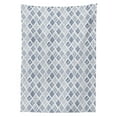 thumbnail image 3 of Ambesonne Indigo Tablecloth Rectangular Table Cover, Square Shaped Lines Dots, 52"x70", Indigo, 3 of 4