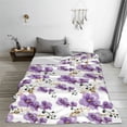 thumbnail image 5 of Pofeuu Orchids Flowers Print Ultra-Soft Micro Fleece Blanket,for Bed Or Sofa,All Season Throw Blankets Flannel Blanket-40"x30", 5 of 7